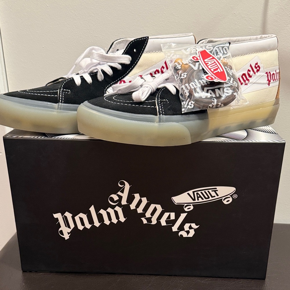 Vans Black and White High-Top Sneakers